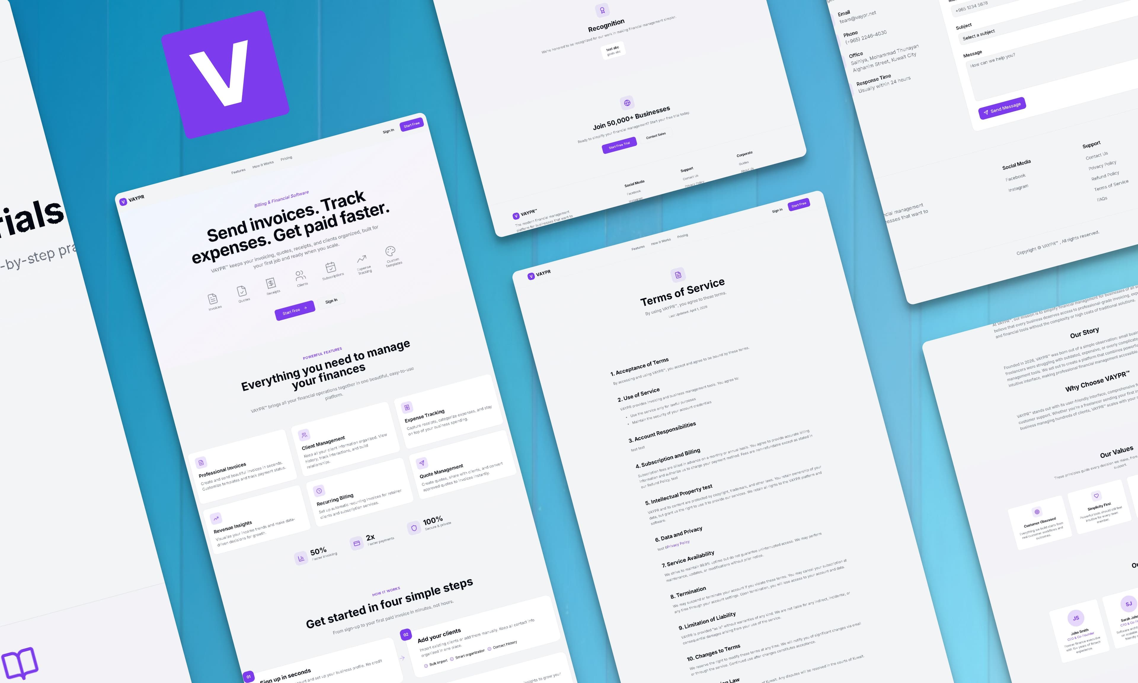 VAYPR™ – Smart Invoicing & Financial Management Platform